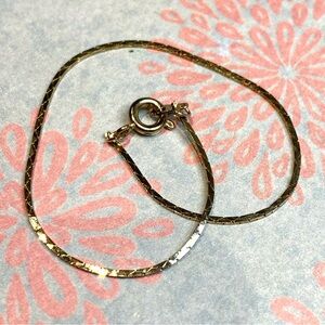 Vintage Elegant Delicate Gold Chain Bracelet